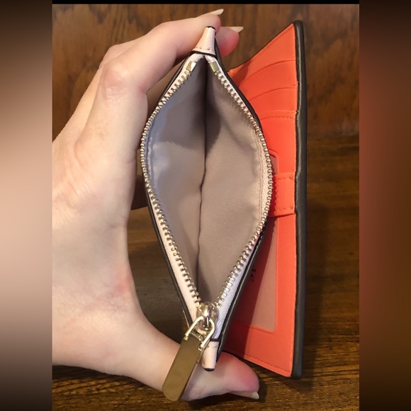 NWT-Kate Spade-SET-Tini Grapefruit Embellished Wallet &Grapefruit CoinPurse-$226 - Picture 7 of 14